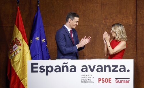 PSOE y Sumar sellaron una reedición de sus pactos de Gobierno
