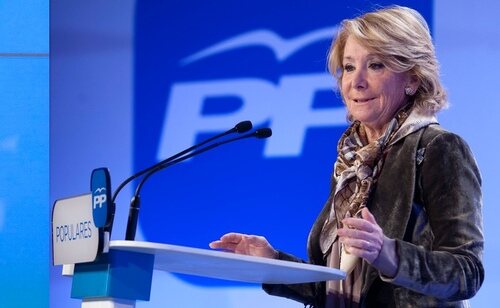 La ex presidenta de la Comunidad de Madrid, Esperanza Aguirre