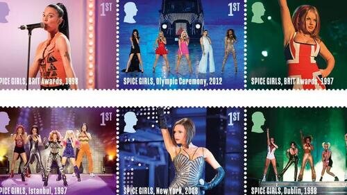 Algunos de los sellos de las Spice Grls