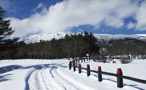 Valle de El Paular nevado