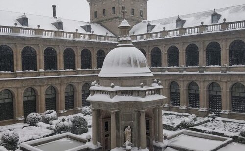 Nieve en San Lorenzo del Escorial