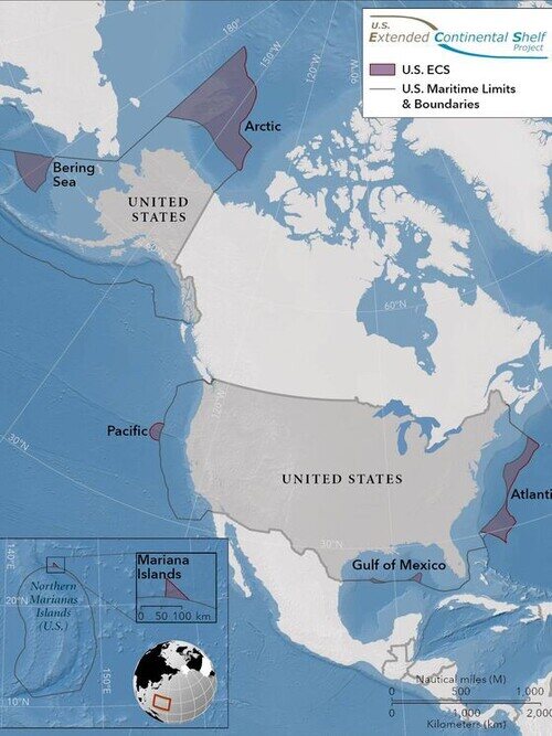 Mapa que muestra el territorio anexado por EEUU