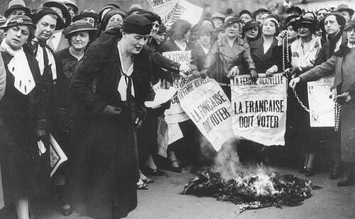 Manifestación de las sufragistas de París (1935)