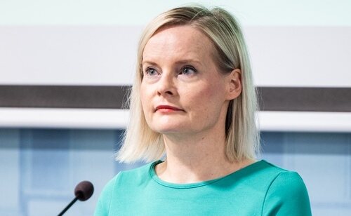 La viceprimera ministra de Finlandia y líder del Partido de los Finlandeses, Riika Pura