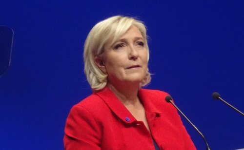 La líder de Agrupación Nacional, Marine le Pen