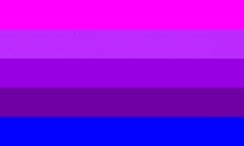 Bandera trans creada por Jennifer Pellinen en 2002