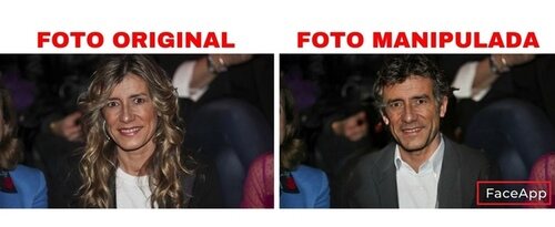 Fotos manipuladas de Begoña Gómez, esposa del presidente del Gobierno, Pedro Sánchez