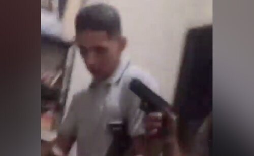 Momento en el que irrumpen los autores del asesinato