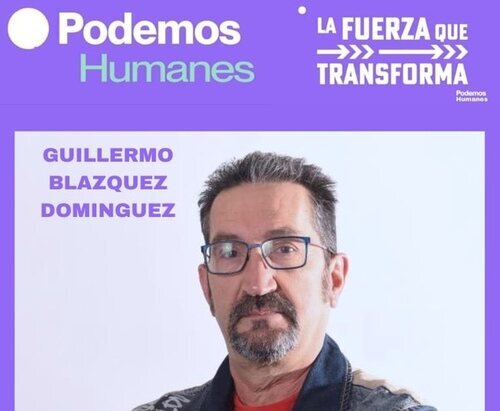 Cartel electoral en el que se presentaba la candidatura de Podemos en Humanes de Madrid