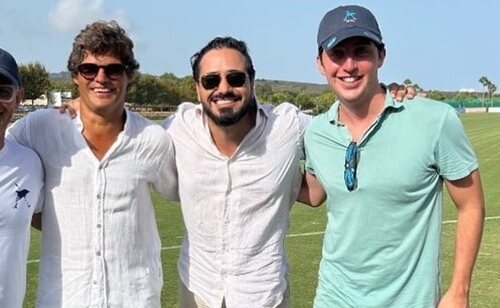 Alvise y el pequeño Nicolás en Santa María Polo Club