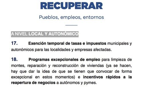 Propuesta 18 del Plan del PP