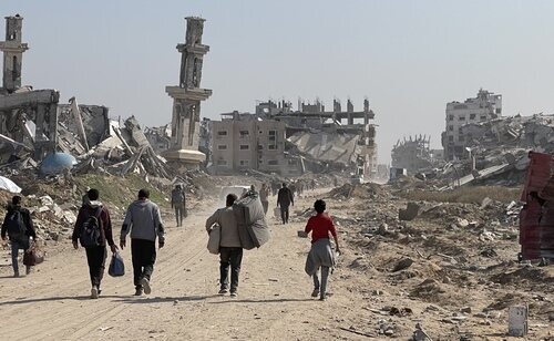 Destrucción en la Franja de Gaza