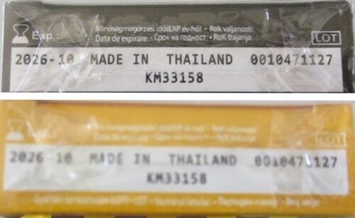 Los productos falsificados se pueden localizar por número de lote y fecha de caducidad