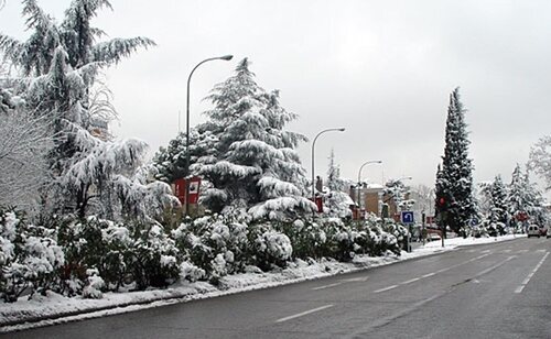La nieve en Madrid por la borrasca Kristin ha provocado problemas de movilidad