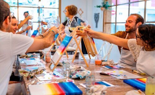 Taller de pintura en parejas