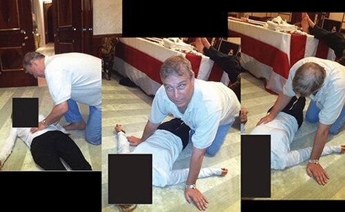 Las fotos del ex príncipe Andrés que causaron gran indignación pública