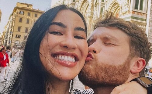 La influencer Stephanie Buttermore junto a su prometido, Jeff Nippard