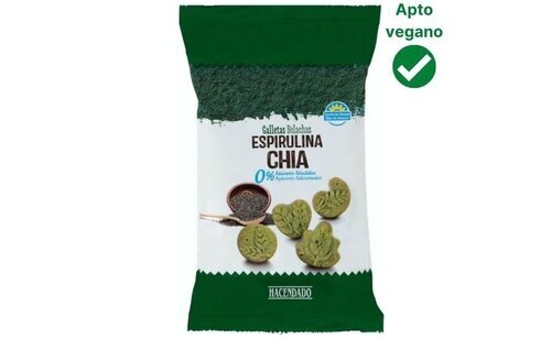 Galletas Espirulina y Chía Hacendado