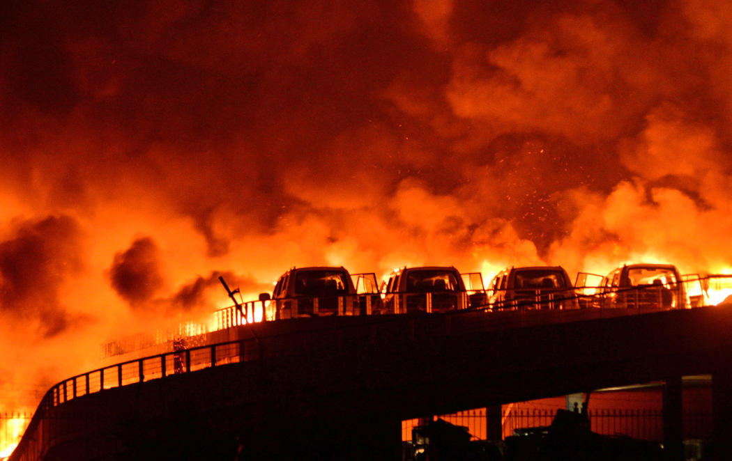 Destrucción y muerte en Tianjin, China