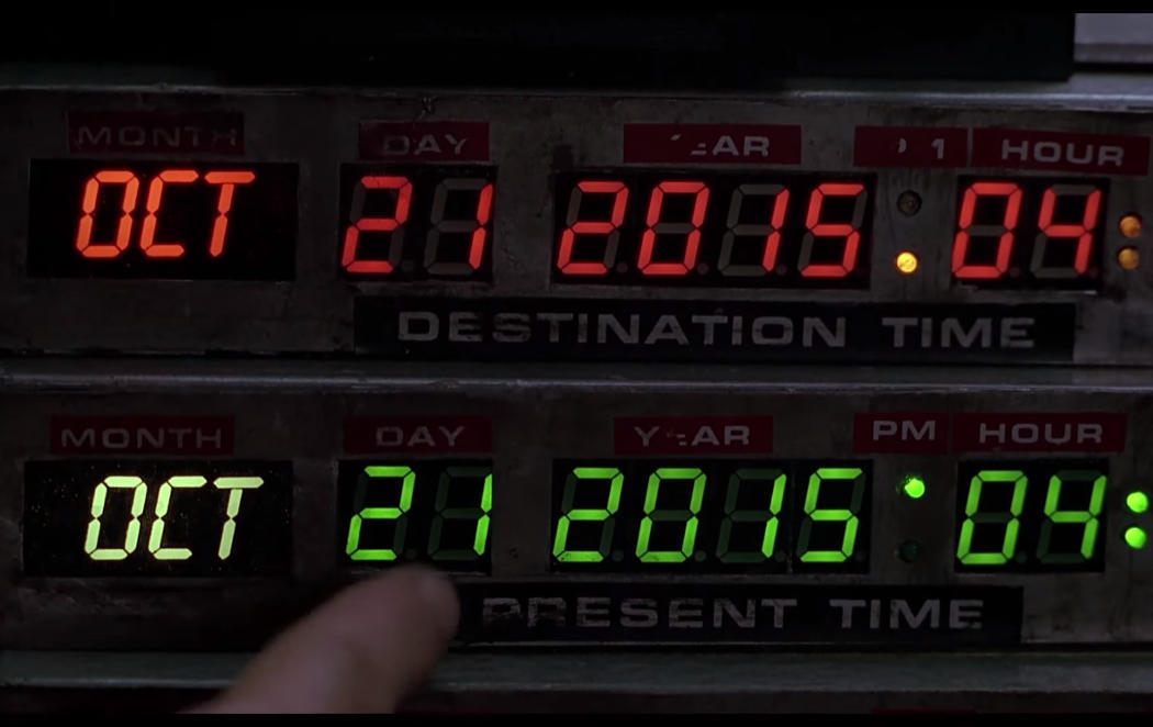 Llevamos 26 años esperándote, Marty McFly #TheFutureIsNow