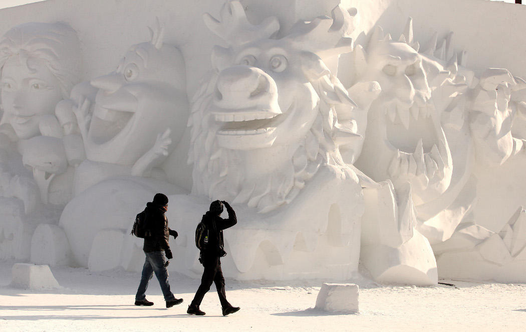 Impresionantes esculturas de hielo en China