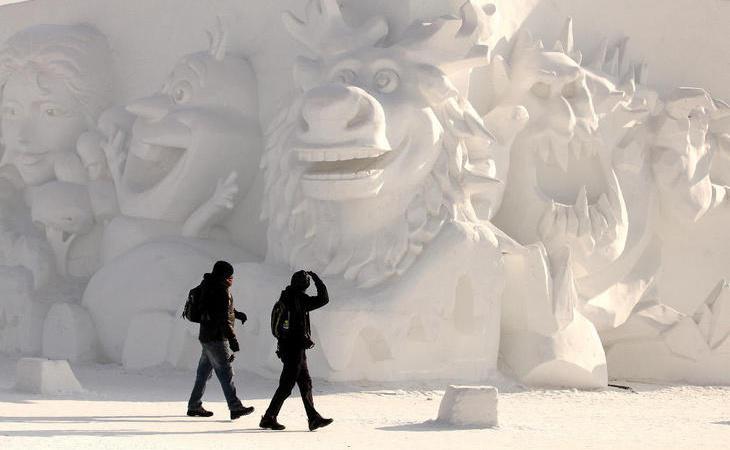 Impresionantes esculturas de hielo en China