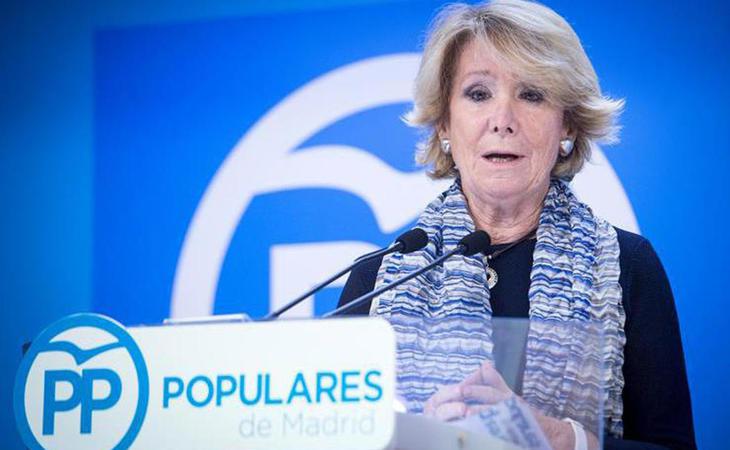 Esperanza Aguirre dimite como Presidenta del PP de Madrid