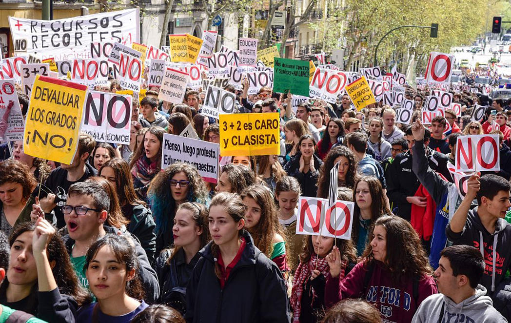 Los estudiantes dicen No a la Lomce y al 3+2