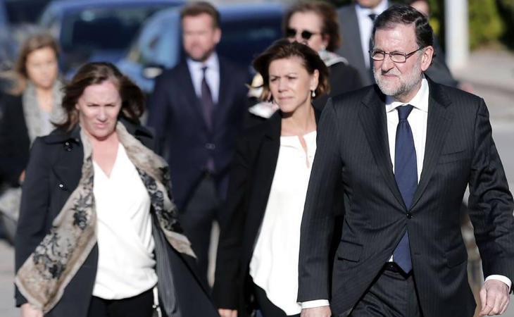 Mariano Rajoy llega al tanatorio para mostrar sus condolencias por la muerte de Rita Barberá