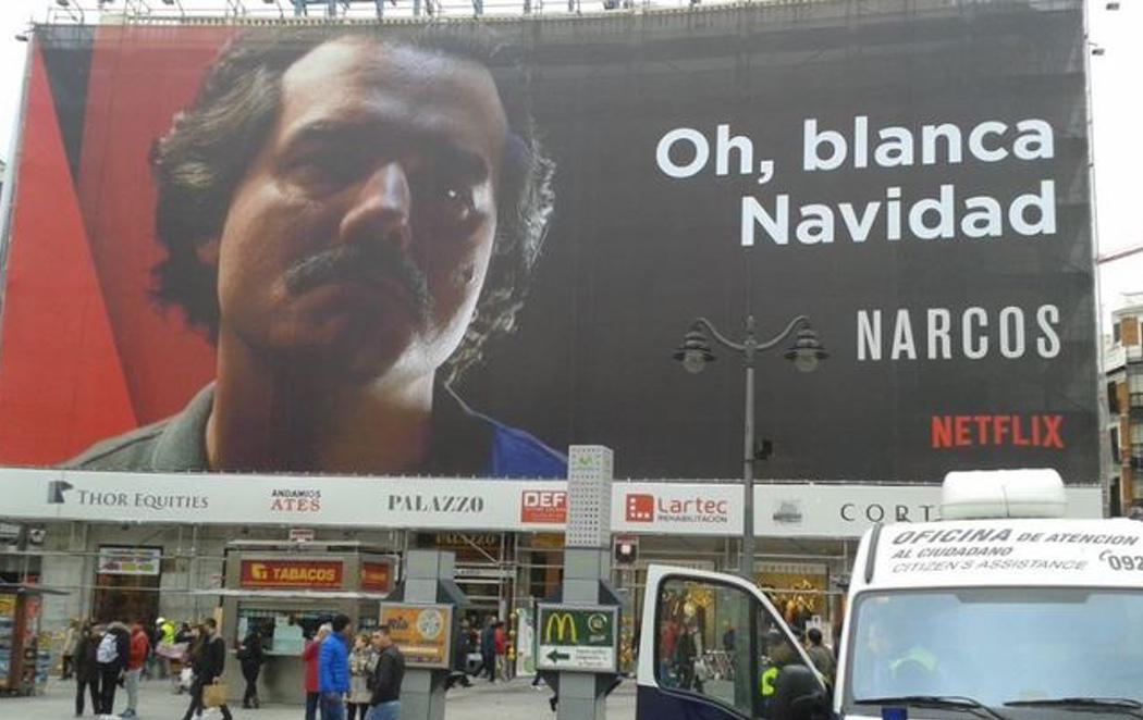 La publicidad navideña de Netflix en la Puerta del Sol levanta ampollas