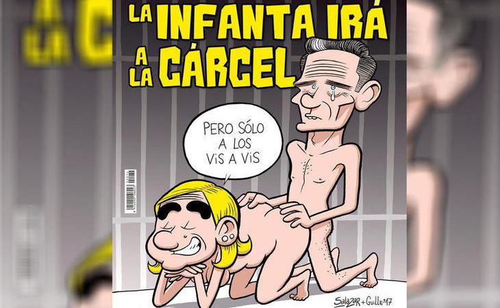 El Jueves retrata a la infanta Cristina y a Urdangarín teniendo sexo en la cárcel