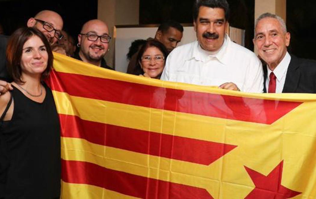 Maduro se muestra leal a la causa independentista en Cataluña