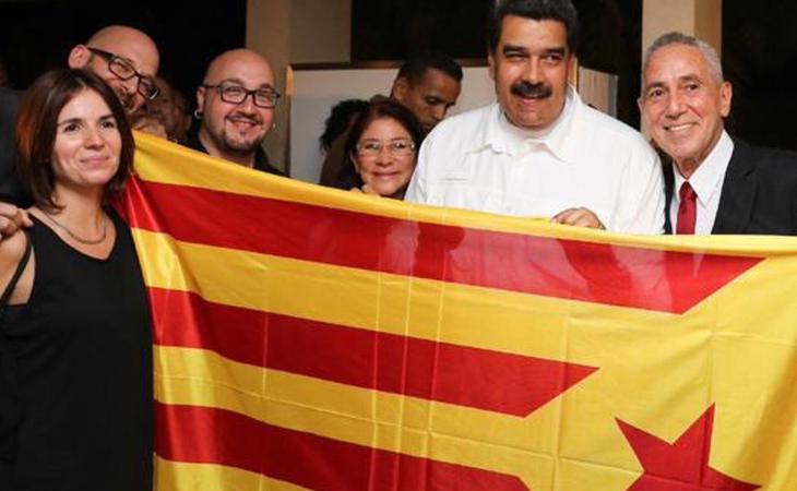 Maduro se muestra leal a la causa independentista en Cataluña