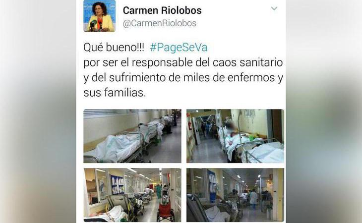 El PP critica los colapsos sanitarios en Castilla la-Mancha con fotografías de la época en que gobernaba