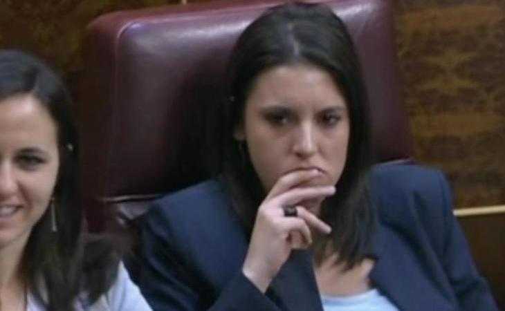 Las lágrimas de rabia de Irene Montero ante las palabras del portavoz del PP