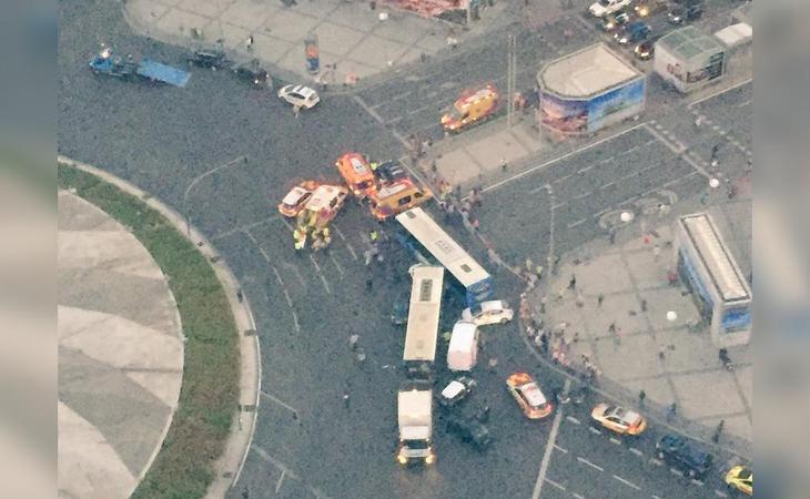 Catorce heridos en Madrid como consecuencia de un accidente múltiple