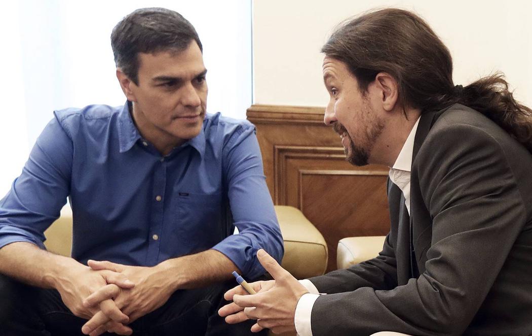 Pedro Sánchez y Pablo Iglesias se reúnen para articular una alternativa al Gobierno de Rajoy