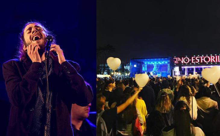 Miles de corazones blancos despiden a Salvador Sobral por sus problemas de salud