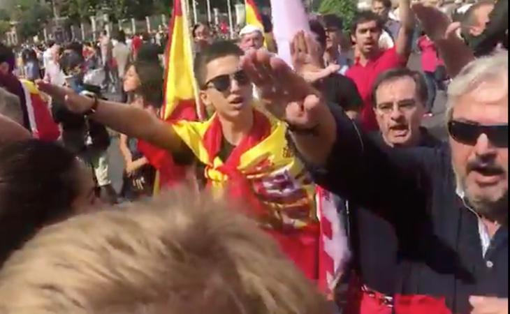 La extrema derecha se apropia de la manifestación a favor de la unidad de España en Madrid