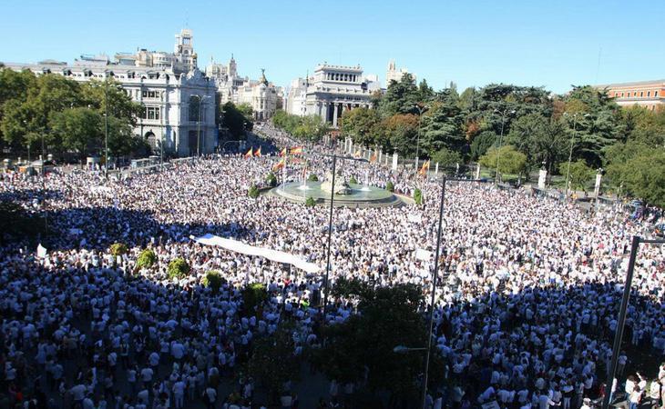 Manifestaciones en toda España y el extranjero para reclamar diálogo en Cataluña