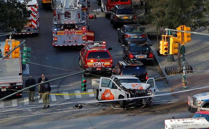 8 muertos en un atropello múltiple en Nueva York