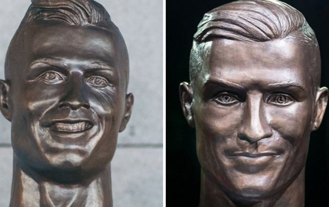 El escultor del polémico busto de Cristiano Ronaldo realiza una versión mejorada