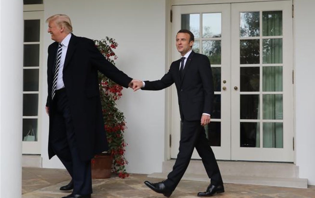 Macron acude a la Casa Blanca y escenifica su gran relación con Trump