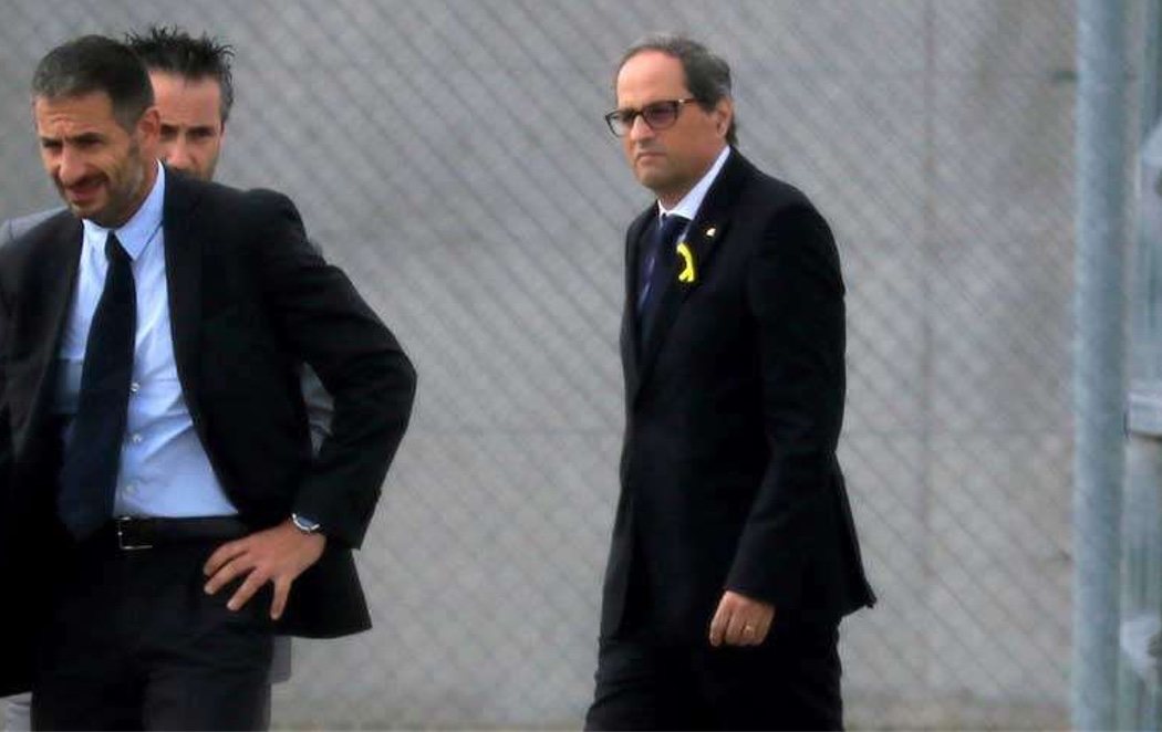 Quim Torra visita a los independentistas en la cárcel