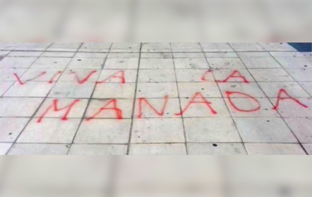 Polémica pintada a favor de 'La Manada' en Zaragoza