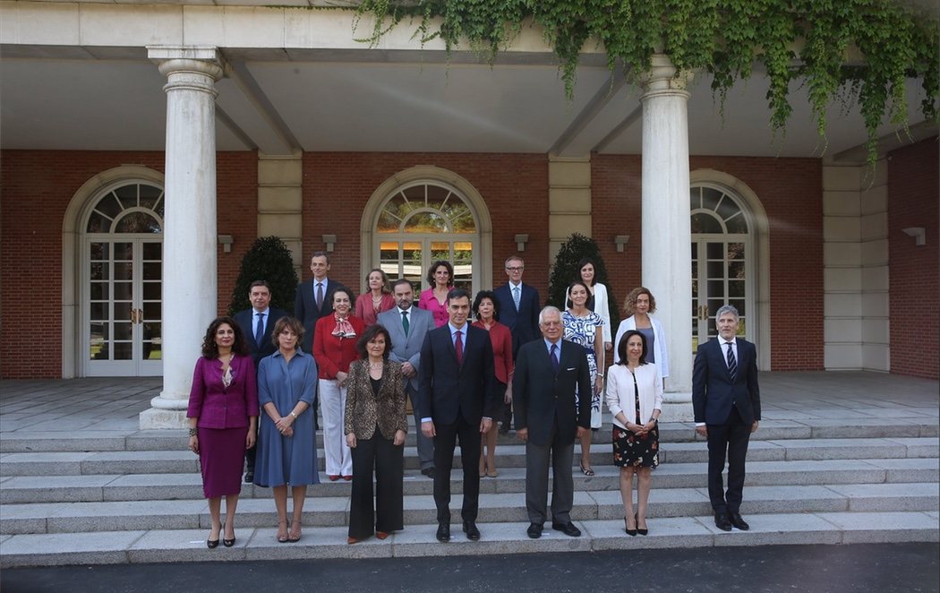 Nueva foto del Gobierno de Pedro Sánchez tras la dimisión de Màxim Huerta