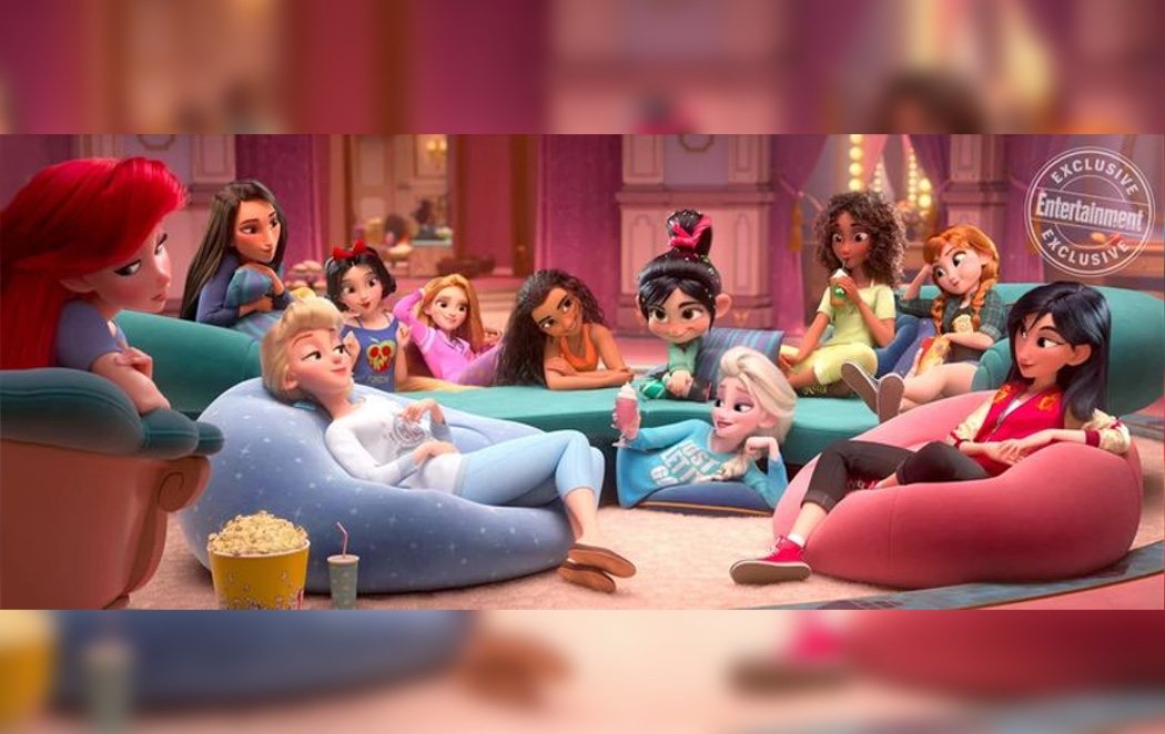 Fiesta de pijamas de las princesas Disney en la secuela de 'Rompe Ralph'