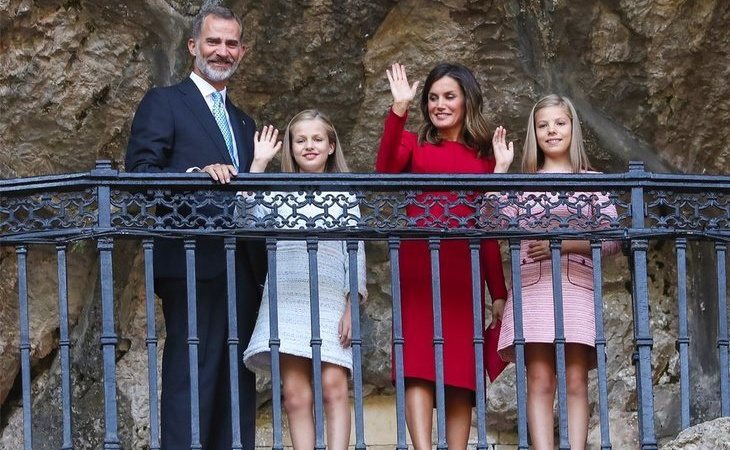 Histórica visita de la Princesa a Covadonga: "Que crezca sana, sabia, santa y guapa"