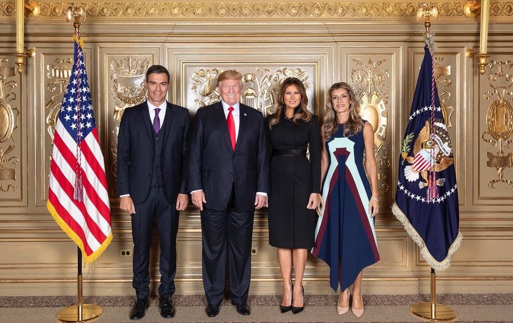 Encuentro oficial entre Sánchez y Trump con el polémico vestido de Begoña Gómez a 2.300 euros