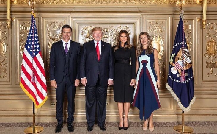 Encuentro oficial entre Sánchez y Trump con el polémico vestido de Begoña Gómez a 2.300 euros